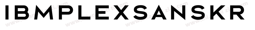 ibmplexsanskr bold字体转换